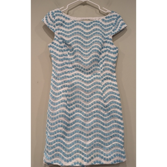 Lilly Pulitzer Piper Dress in Shorely Blue Size 4 - Picture 1 of 6